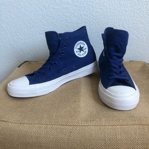✨NWOT Blue High Top Converse